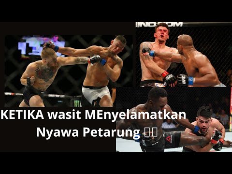 Ketika Wasit menyelamatkan nyawa Petarung  😱😳🤣
