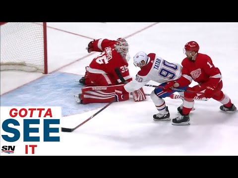 GOTTA SEE IT: Tomas Tatar Fights Off Defender Then Dekes Out Jimmy Howard To Score