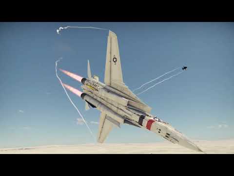 WarThunder 1v1 Dogfight : F-14A vs F-16A