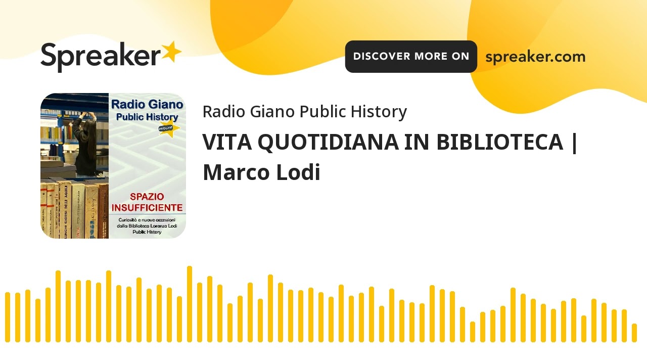 VITA QUOTIDIANA IN BIBLIOTECA | Marco Lodi