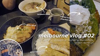 weekend in melbourne #02 - art gallery, shopping, cozy cafes, japanese dinner and more!