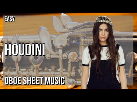 SUPER EASY Oboe Sheet Music: How to play Houdini  by Dua Lipa