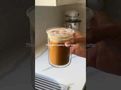 Salted Banana Cream Latte 🍌