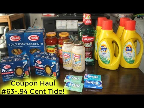 Coupon Haul #63- .94 Cent Tide!