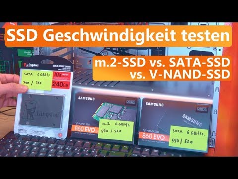SSD Geschwindigkeit testen Windows 10 - SATA gegen M.2 Performance