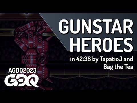 Gunstar Heroes by TapatioJ and Bag the Tea in 42:38 - Awesome Games Done Quick 2023