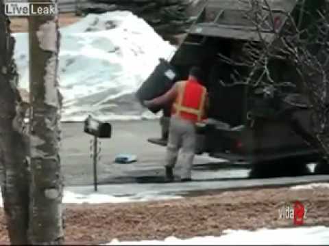 Don’t pack your trash cans to tight.