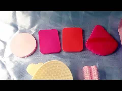 KIT 7 PEÇAS COM 5 ESPONJAS 1 BOB 1 MASSAGEADOR