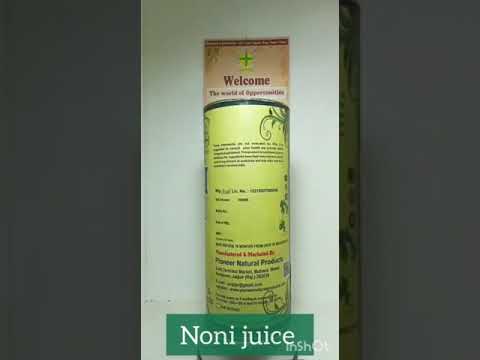Natural noni juice 500 ml, cold pressed, packaging size: 800