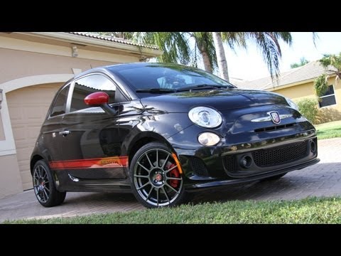 2012 Fiat 500 Abarth vs Dodge Charger Drag Racing 1/4 Mile