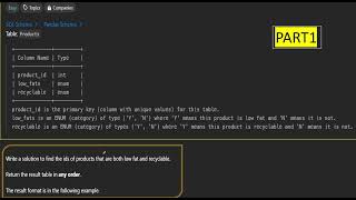 Download the video "Leetcode SQL50  Ques 1757. Recyclable and Low Fat Products"