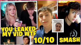 BRECKIE HILL *FREAKS OUT* After CLIX LEAKS Her SHOWER Video While Rating PETERBOT & Pros On Stream!