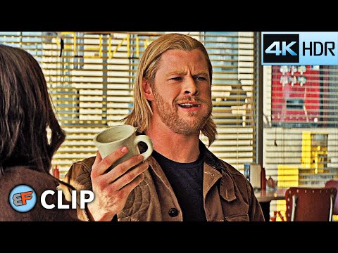 Thor "This Drink, I Like It" - "Another!" - Diner Scene | Thor (2011) 4K HDR Movie Clip