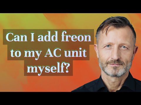 Can I add freon to my AC unit myself?