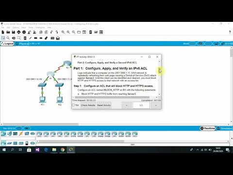 4.3.2.6 Packet Tracer   Configuring IPv6 ACLs