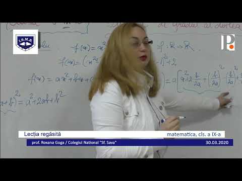 Matematica, cls a 9-a