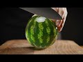 Oddly Satisfying Crystal Watermelon Cutting No Talking