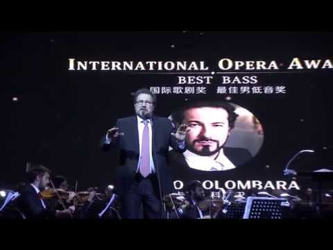 Carlo COLOMBARA Sing in the Ceremony of the International Opera Award 2017