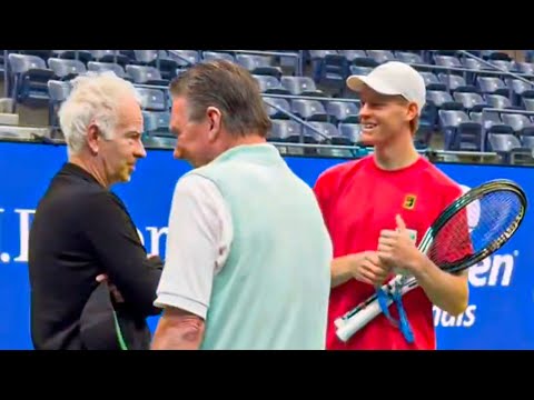 Sinner's Reaction When McEnroe & Jimmy Connors Surprised Him Pre-Final vs Alcaraz US Open Final 2025