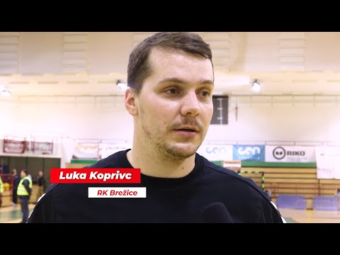 Luka Koprivc (RK Brežice) po posavskem derbiju RK Krško : RK Brežice, 29. februar 2020