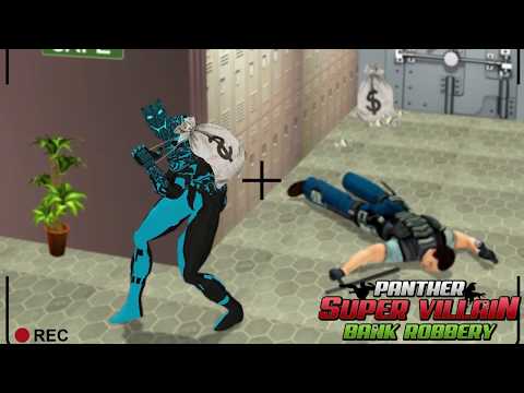 Super Panther Hero Bank Robbery Crime City