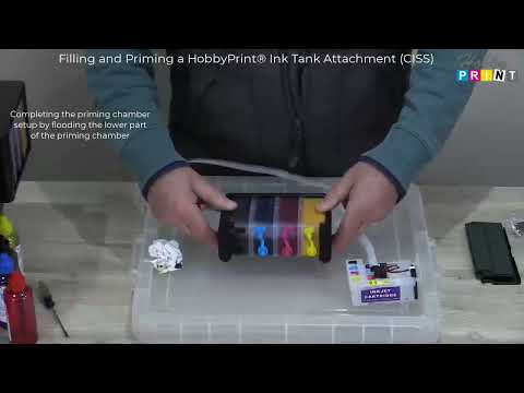 Video thumbnail: Filling & Priming A Hobbyprint® Ciss Ink Tank Attachment