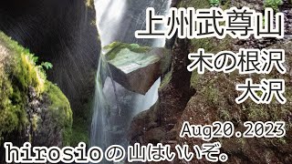【沢登り】上州武尊山/木の根沢大沢