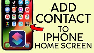 How to Add Contact to iPhone Home Screen   One Tap to Dial 2022