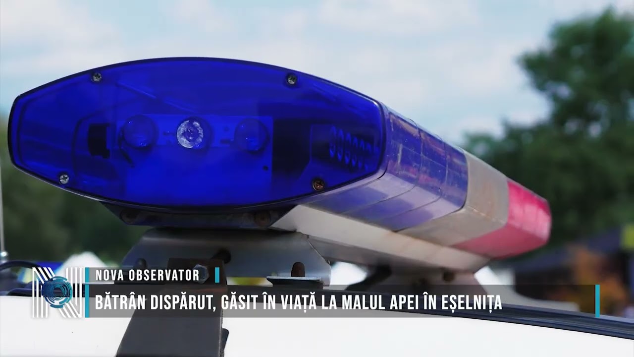 Bătrân dispărut, găsit în viață la malul apei în Eșelnița