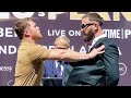 CANELO AND CALEB PLANT SWING AT EACH OTHER DURING FACE TO FACE! CHAOS ERUPTS AT FIRST FACE OFF!