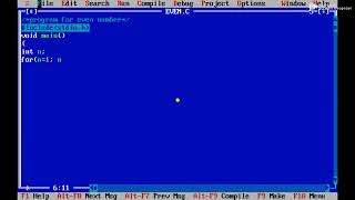 Download the video "program for even no in c language #c_program #turboc++ #c #cpp #even_no. #c #basic c program"
