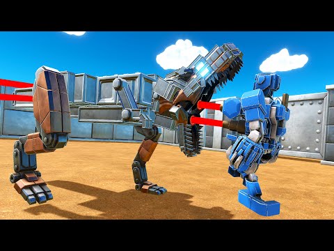 MECHA T-REX VS EVERY WORKSHOP UNIT- Age Of Warbots