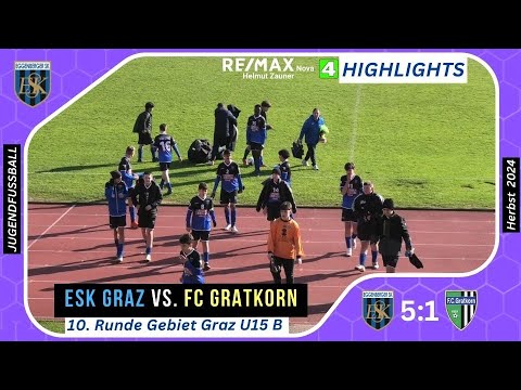🔴 U15A ⚽️ ESK Graz 🆚 FC Gratkorn vom 9.11.2024