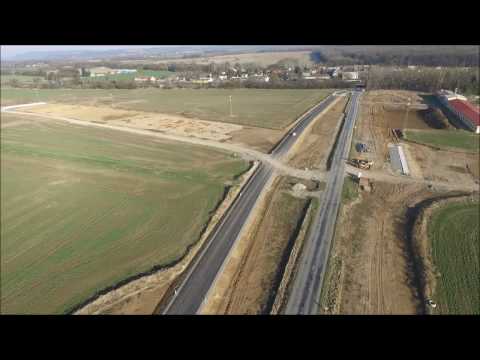 Dostavba dálnice D1 Přerov Lipník- DJI Phantom 3 Advanced