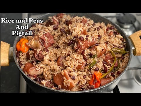 Rice and Peas and Salted Pigtail || TERRI-ANN’S KITCHEN