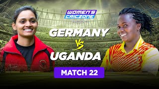 🔴 LIVE: Uganda vs Germany - Match 22 | Kwibuka T20 Tournament 2022