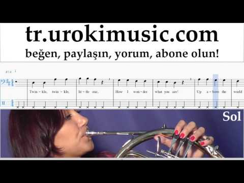 Korno Nasıl Çalınır Twinkle Twinkle - Little Star Tablatura Bölüm#2 um-b723