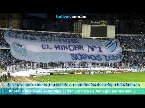 "BOLÃVAR 1 - Lanús 0: Cuartos de Final - Vuelta : Copa Libertadores" Barra: La Vieja Escuela • Club: Bolívar