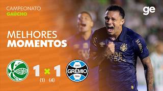 JUVENTUDE 1 (1) X (4) 1 GRÊMIO | MELHORES MOMENTOS | SEMIFINAL VOLTA GAÚCHO | sportv