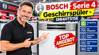 🟢🟢🟢 Bosch Serie 4 Geschirrspüler SMI4HTS15E Teilintegriert 60 cm Test