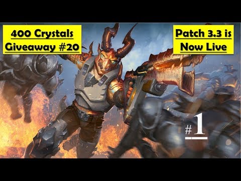 Paladins 3.3 Darkness & Dragons is Live - Corvus New Champion ( 400 Crystals Giveaway #20)