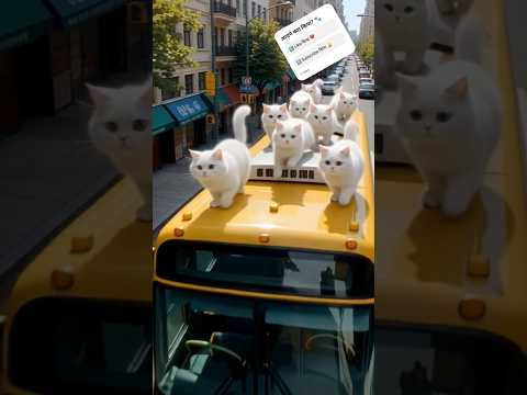 Cats on the Bus! 😹🚌 #FunnyCats #ViralShorts #TrendingNow #cat
