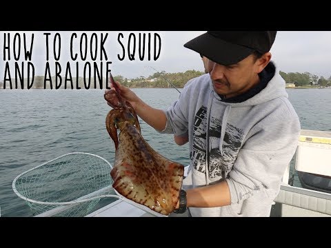 How to Cook Squid & Abalone, Catch & Cook (Underwater Ally Adventures Ep.19)