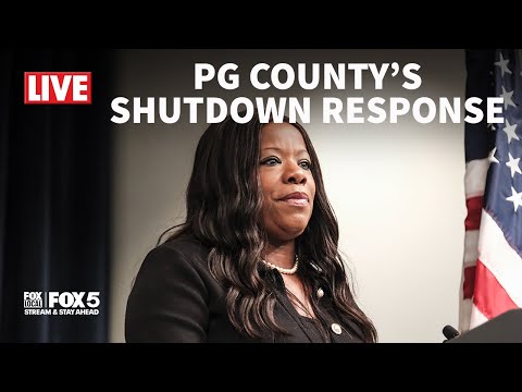 LIVE: PG County Exec. Braveboy announces local resources amid government shutdown | FOX 5 DC