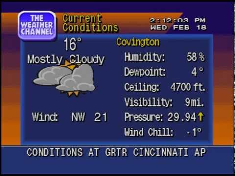 Weatherstar 4000 Simulated forecast for Cincinnati 2/18/2015