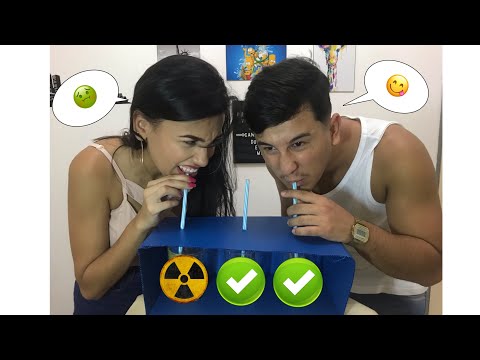 CHALLENGE DON'T CHOOSE THE WRONG STRAW!!