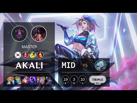Akali Mid vs Viego - KR Master Patch 11.22