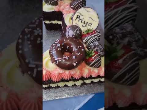 Beautiful chocolate cake  for 21st birthday...