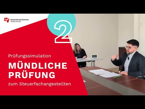 Simulation of an oral examination for tax clerk #2