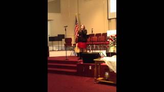 Alesha singing Nothing&#39;s Worrying Me by the Collingsworth Family